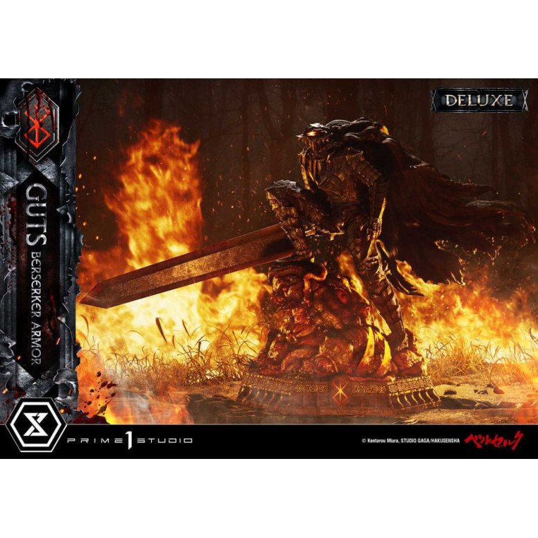 Prime 1 Studio Berserk - Armatura Berserker di Guts (Grunbeld vs. Guts) Versione Deluxe Bonus 1/4 Ultimate Premium Masterline
