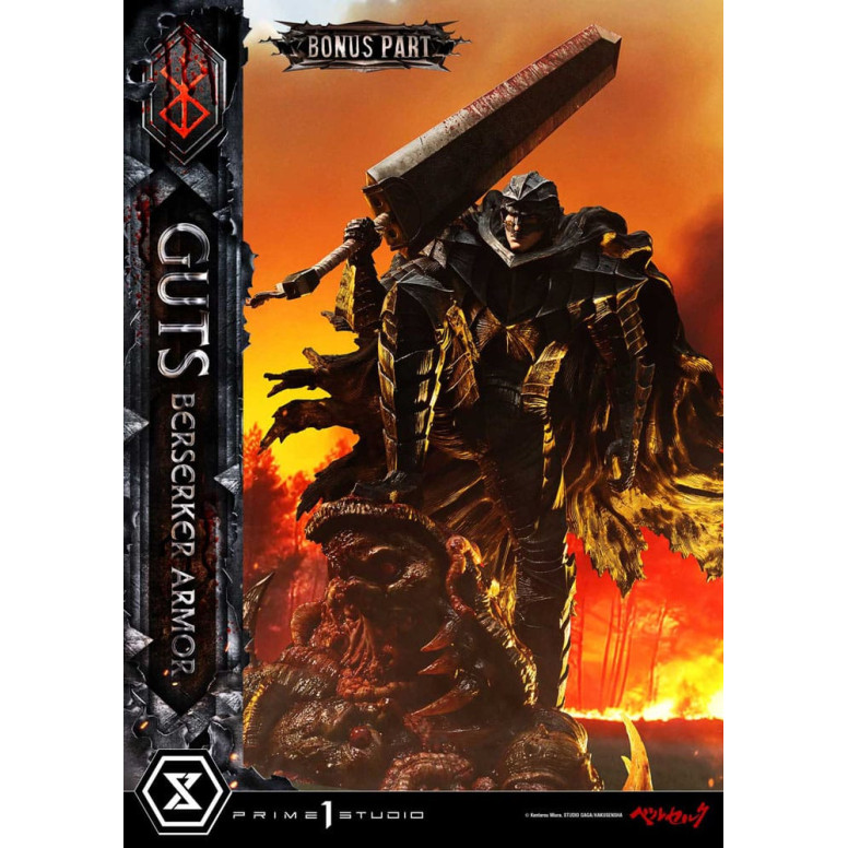 Prime 1 Studio Berserk - Armatura Berserker di Guts (Grunbeld vs. Guts) Versione Deluxe Bonus 1/4 Ultimate Premium Masterline