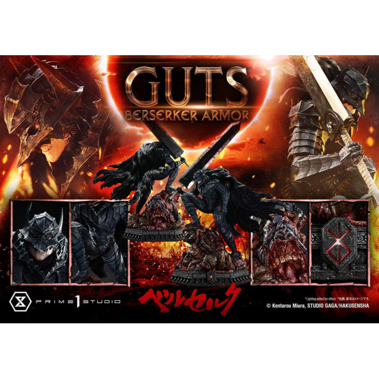 Prime 1 Studio Berserk - Armatura Berserker di Guts (Grunbeld vs. Guts) 1/4 Ultimate Premium Masterline