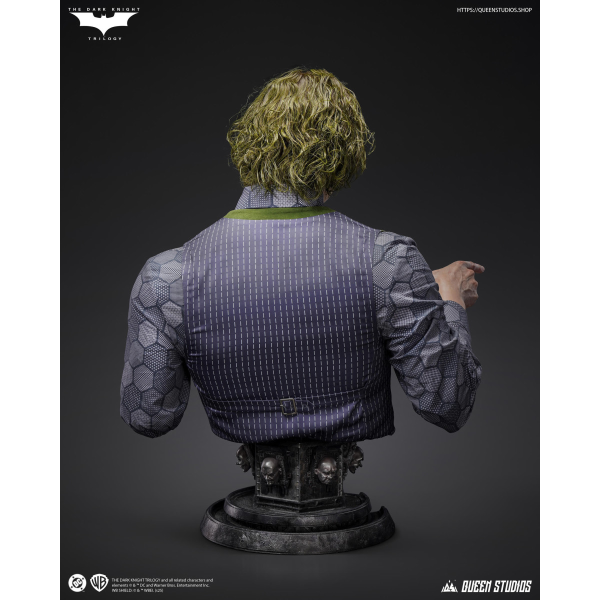 Queen Studios -  DC Comics - Joker (Il Cavaliere Oscuro) Busto a grandezza naturale