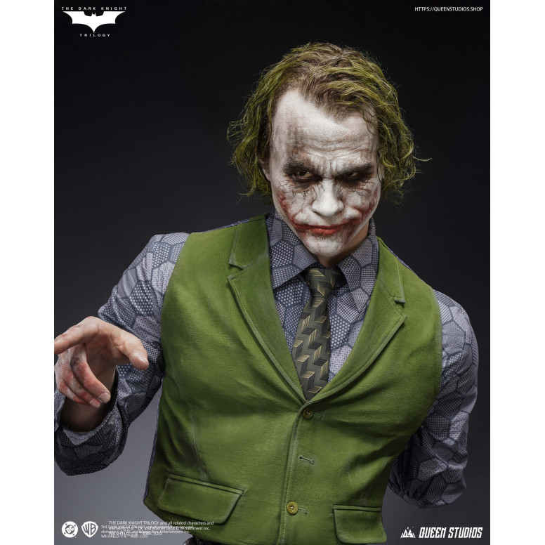 Queen Studios -  DC Comics - Joker (Il Cavaliere Oscuro) Busto a grandezza naturale