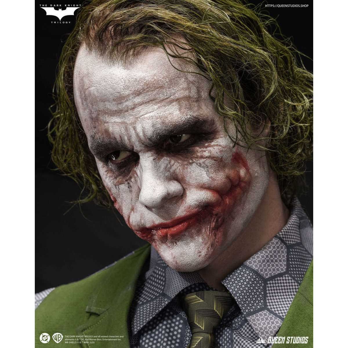 Queen Studios -  DC Comics - Joker (Il Cavaliere Oscuro) Busto a grandezza naturale
