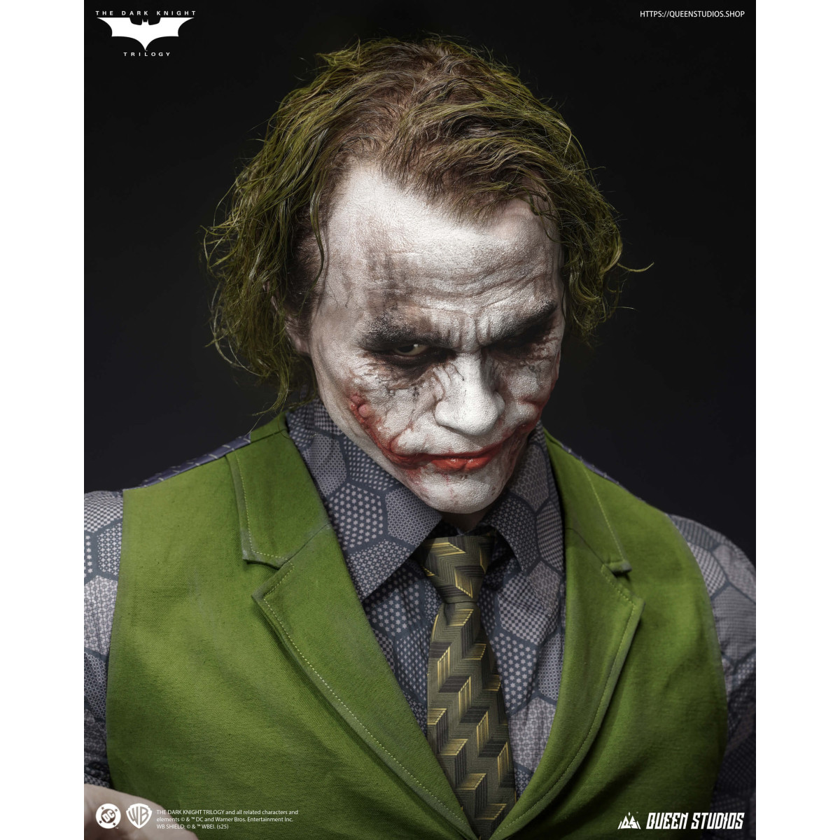 Queen Studios -  DC Comics - Joker (Il Cavaliere Oscuro) Busto a grandezza naturale