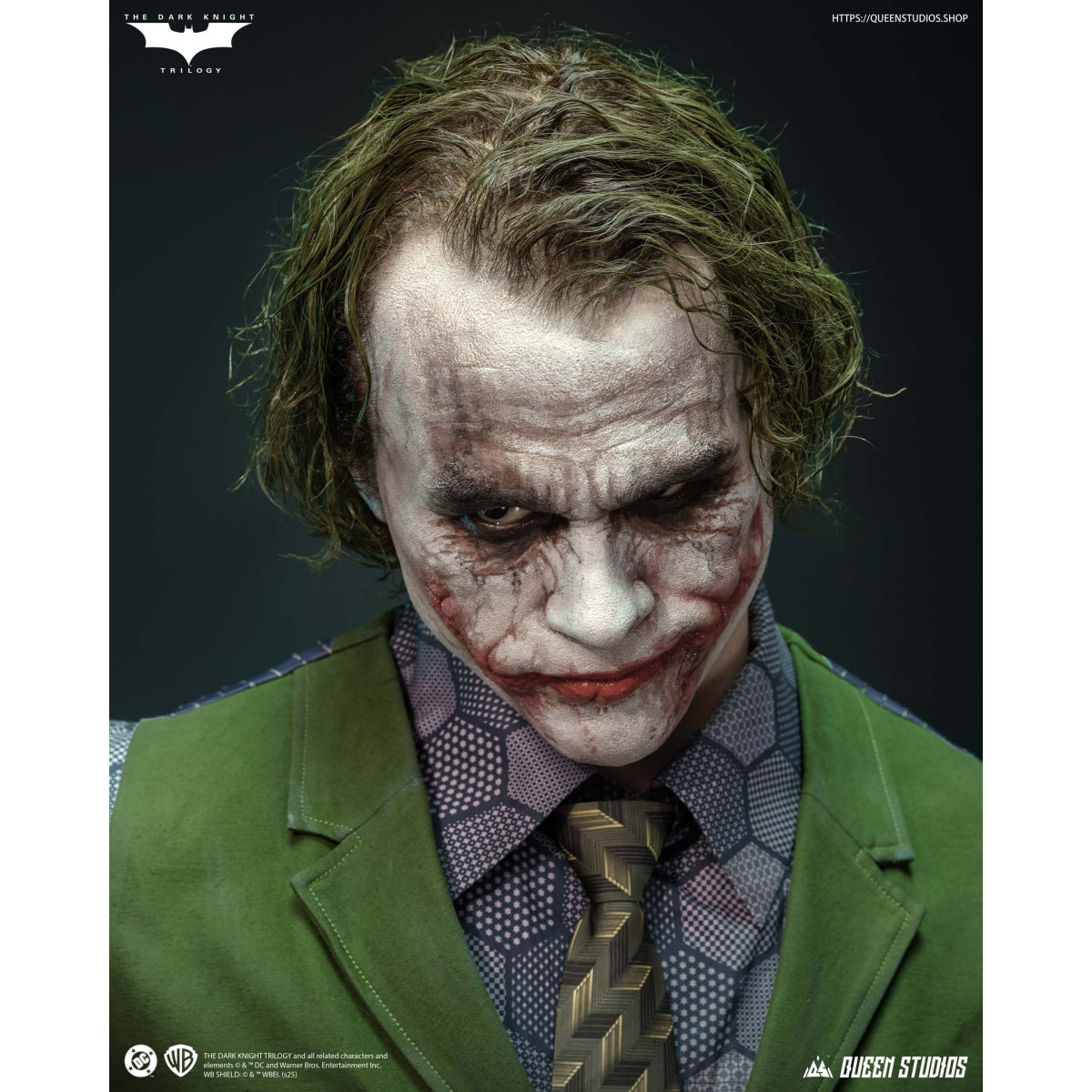 Queen Studios -  DC Comics - Joker (Il Cavaliere Oscuro) Busto a grandezza naturale