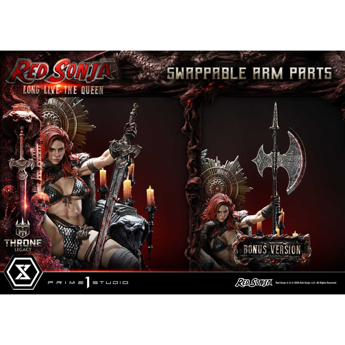Prime 1 Trono eredità Red Sonja Red Sonja : Lunga vita alla regina Versione bonus