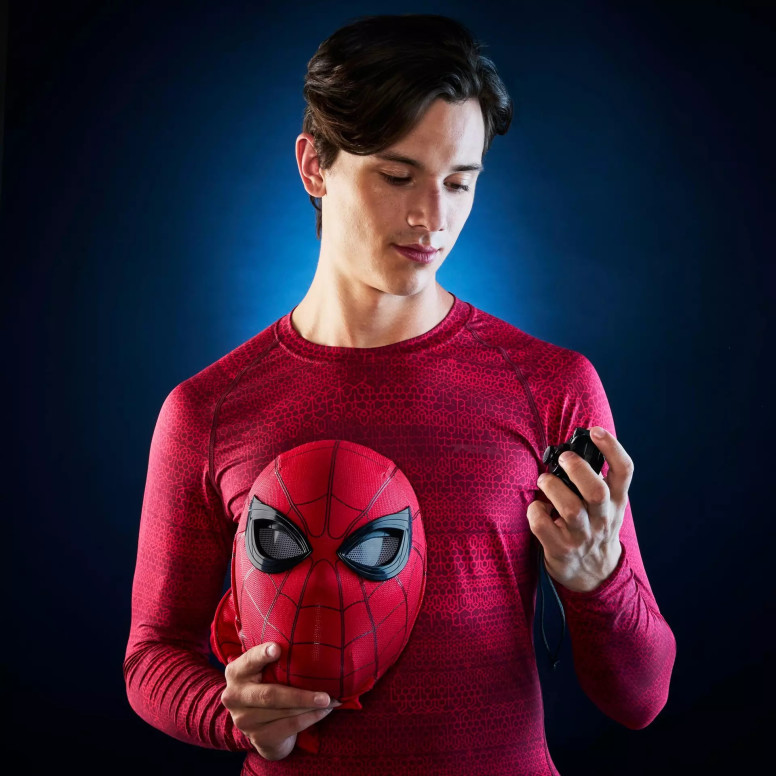 Hasbro - Spider-Man 1/1 maschera elettronica espressiva - Serie Marvel Legends