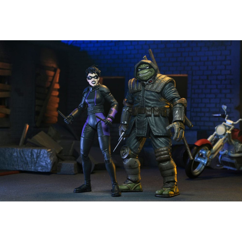 NECA - IDW Comics - Casey Marie con la moto dell'Ultimo Ronin - L'Ultimo Ronin Gli Anni Perduti - TMNT