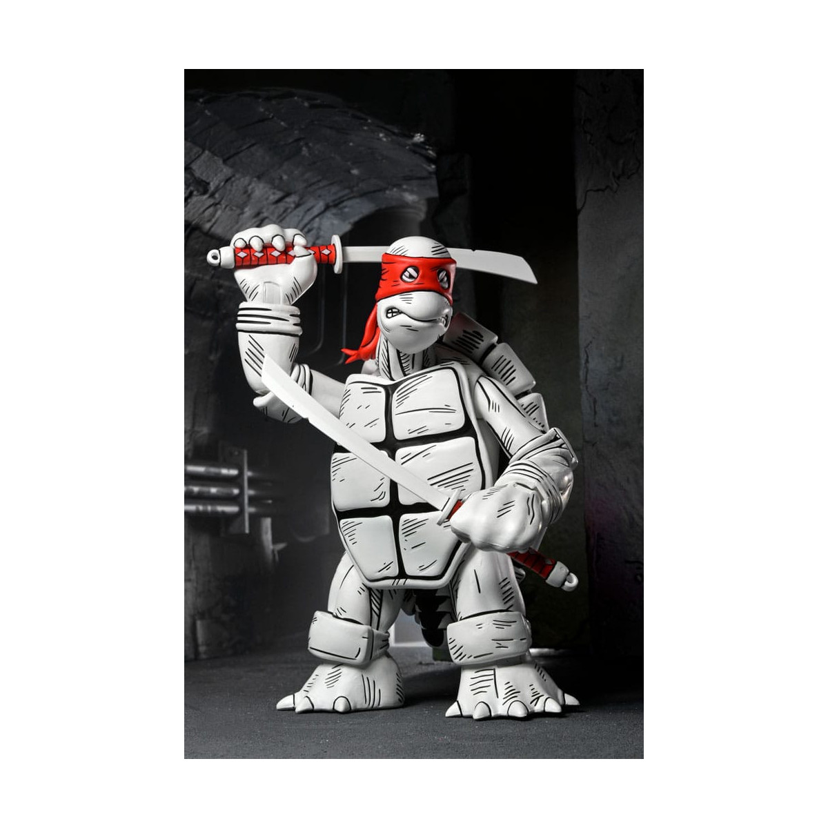NECA - Mirage Comics - Le prime tartarughe in bianco e nero - TMNT - Teenage Mutant Ninja Turtles
