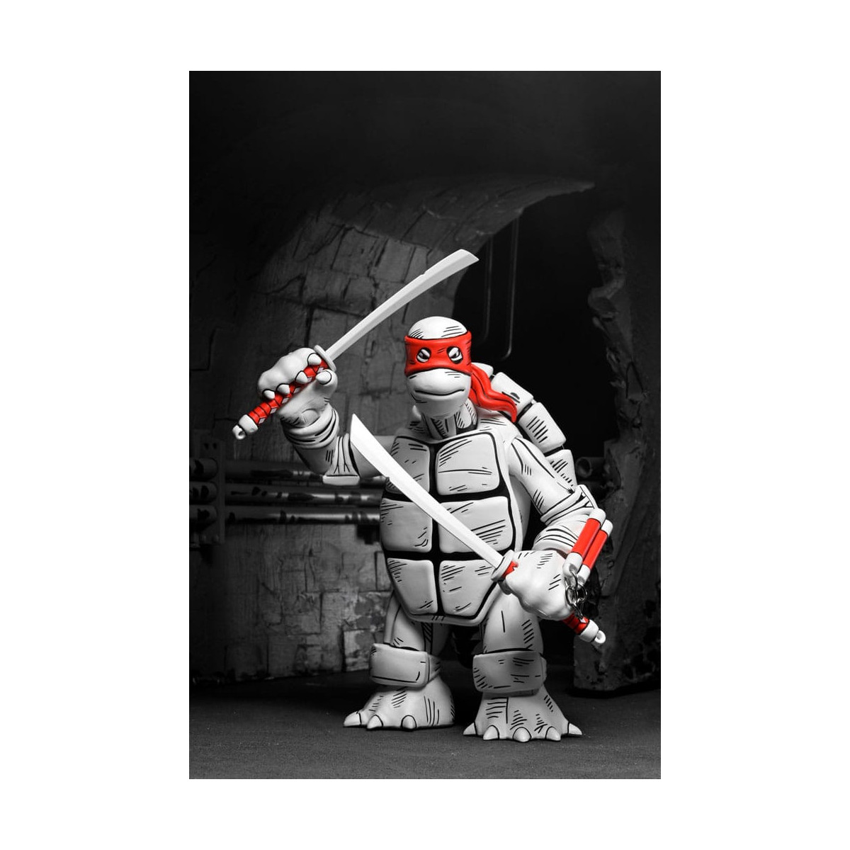 NECA - Mirage Comics - Le prime tartarughe in bianco e nero - TMNT - Teenage Mutant Ninja Turtles