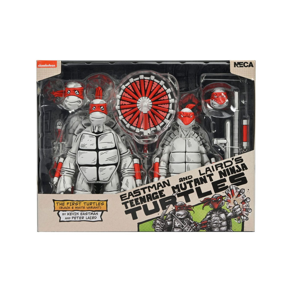 NECA - Mirage Comics - Le prime tartarughe in bianco e nero - TMNT - Teenage Mutant Ninja Turtles
