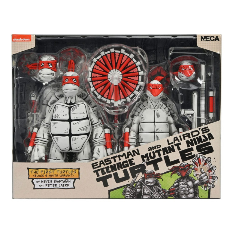 NECA - Mirage Comics - Le prime tartarughe in bianco e nero - TMNT - Teenage Mutant Ninja Turtles