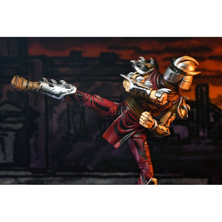 NECA - Mirage Comics - BATTLE DAMAGED SHREDDER (colori classici) - TMNT - Teenage Mutant Ninja Turtles