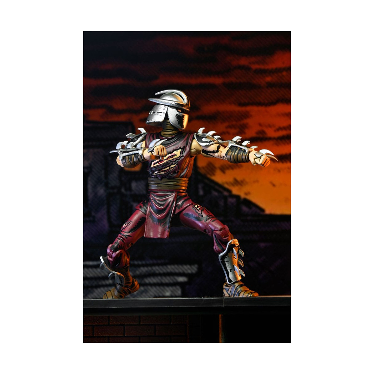 NECA - Mirage Comics - BATTLE DAMAGED SHREDDER (colori classici) - TMNT - Teenage Mutant Ninja Turtles