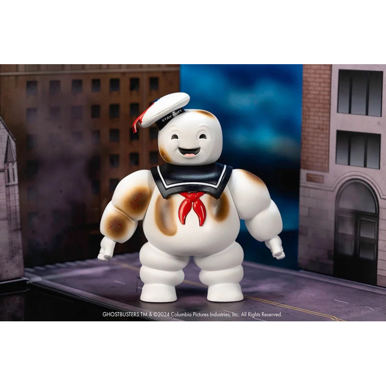 Jada Toys - Ghostbusters Uomo marshmallow Stay Puft con Cadillac Ecto-1 - Nano Scene 1/64
