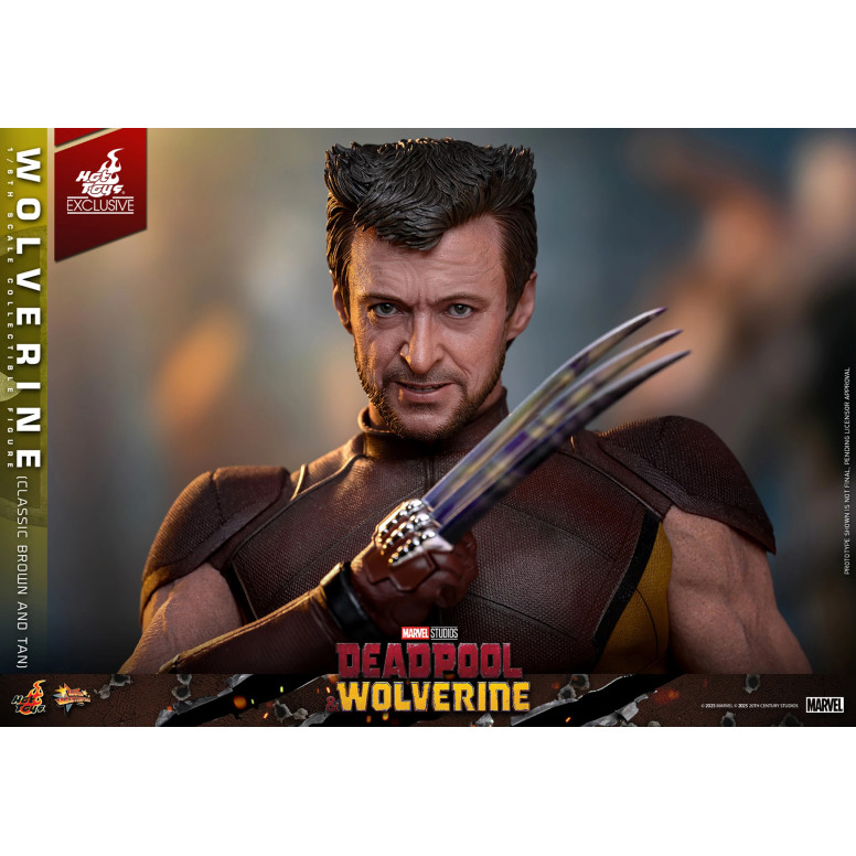 Hot Toys Marvel Deadpool & Wolverine - Wolverine (classico marrone e marrone) MMS Edizione esclusiva 1/6