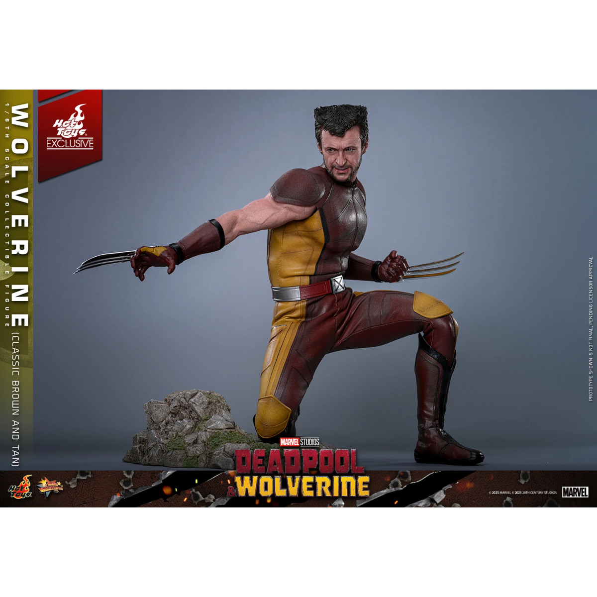 Hot Toys Marvel Deadpool & Wolverine - Wolverine (classico marrone e marrone) MMS Edizione esclusiva 1/6