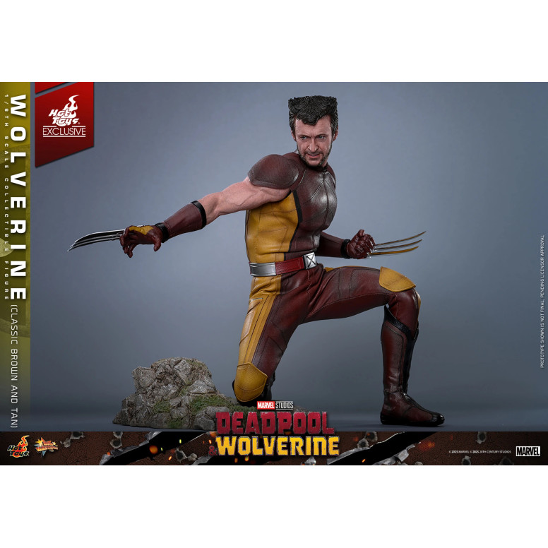 Hot Toys Marvel Deadpool & Wolverine - Wolverine (classico marrone e marrone) MMS Edizione esclusiva 1/6
