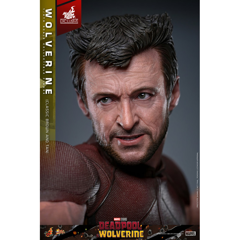 Hot Toys Marvel Deadpool & Wolverine - Wolverine (classico marrone e marrone) MMS Edizione esclusiva 1/6