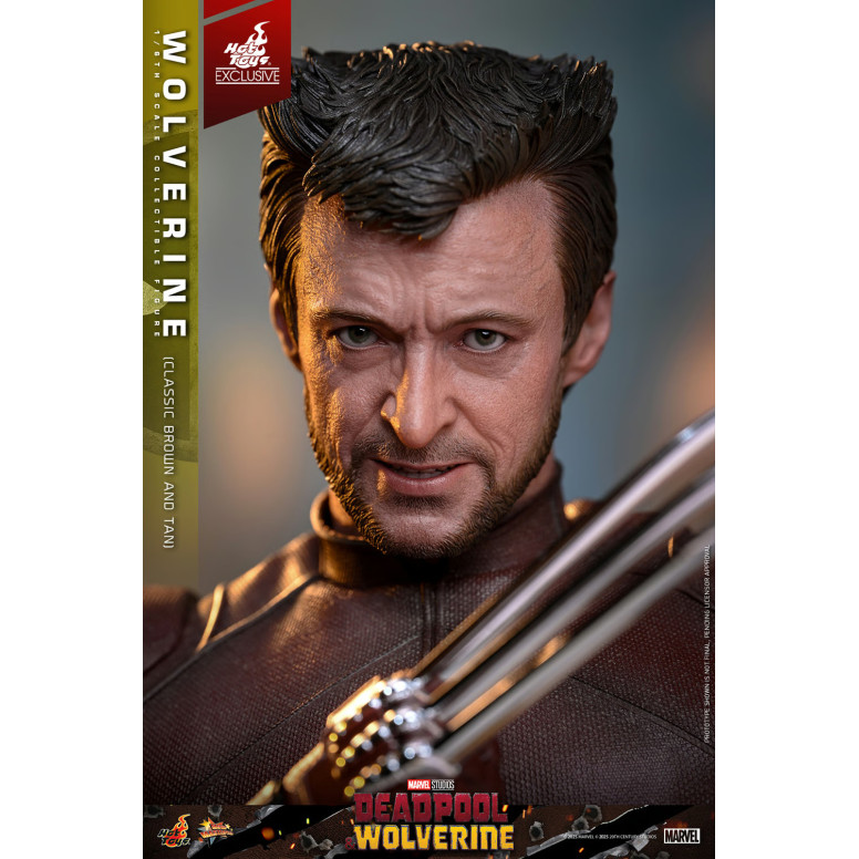 Hot Toys Marvel Deadpool & Wolverine - Wolverine (classico marrone e marrone) MMS Edizione esclusiva 1/6
