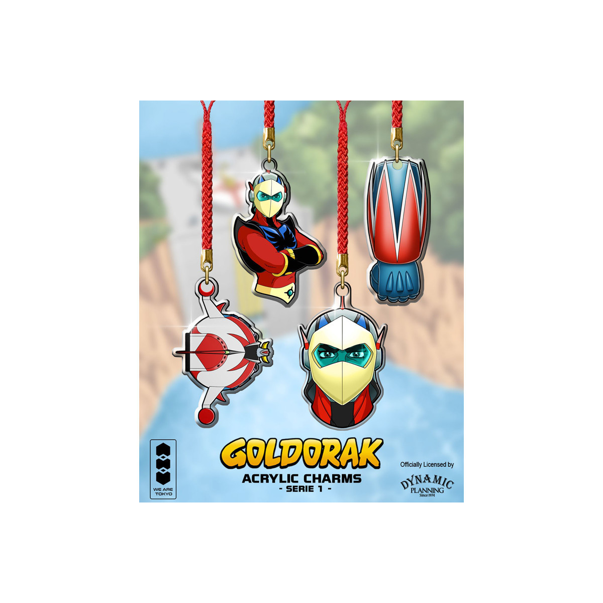 We Are Tokyo - Goldrake (Grendizer) Charm in acrilico Serie 1 Fulguro Poing
