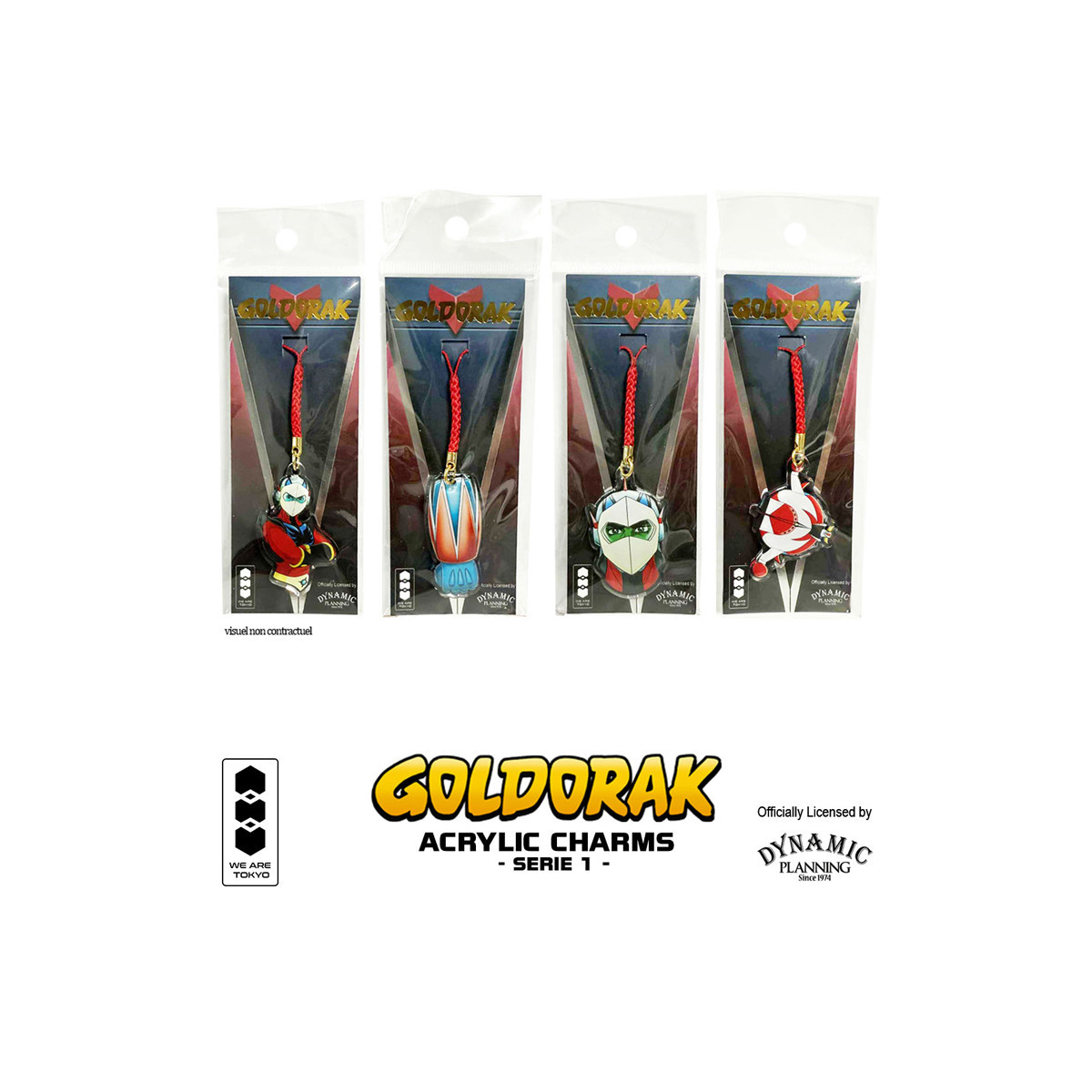 We Are Tokyo - Goldrake (Grendizer) Charm in acrilico Serie 1 Fulguro Poing