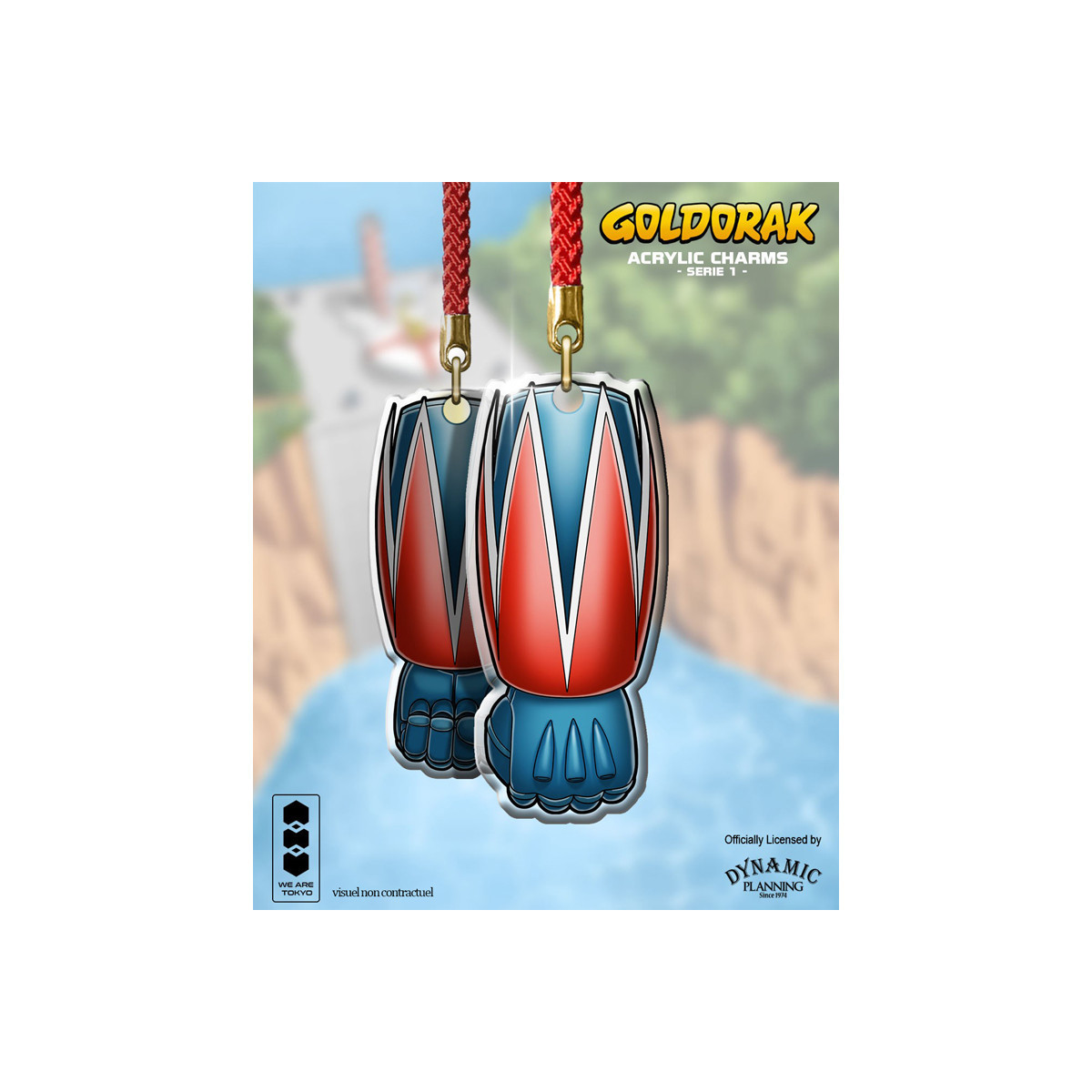 We Are Tokyo - Goldrake (Grendizer) Charm in acrilico Serie 1 Fulguro Poing