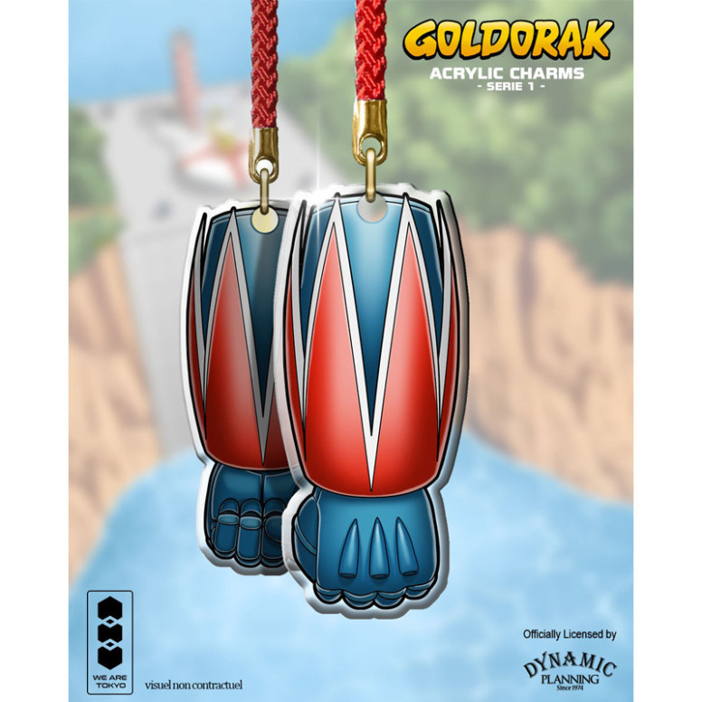 We Are Tokyo - Goldrake (Grendizer) Charm in acrilico Serie 1 Fulguro Poing