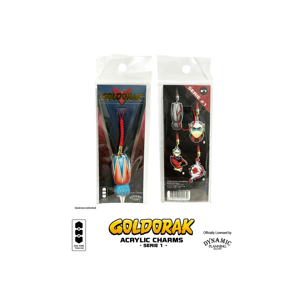 We Are Tokyo - Goldrake (Grendizer) Charm in acrilico Serie 1 Fulguro Poing