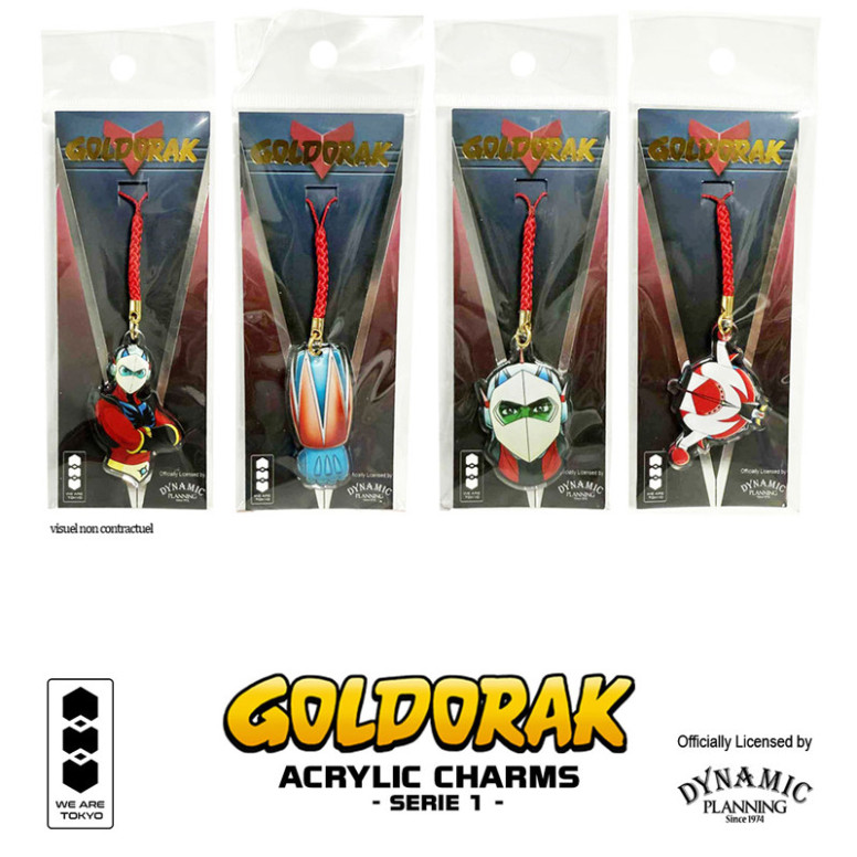 We Are Tokyo - Goldrake (Grendizer) Charm in acrilico Serie 1 Buste Actarus