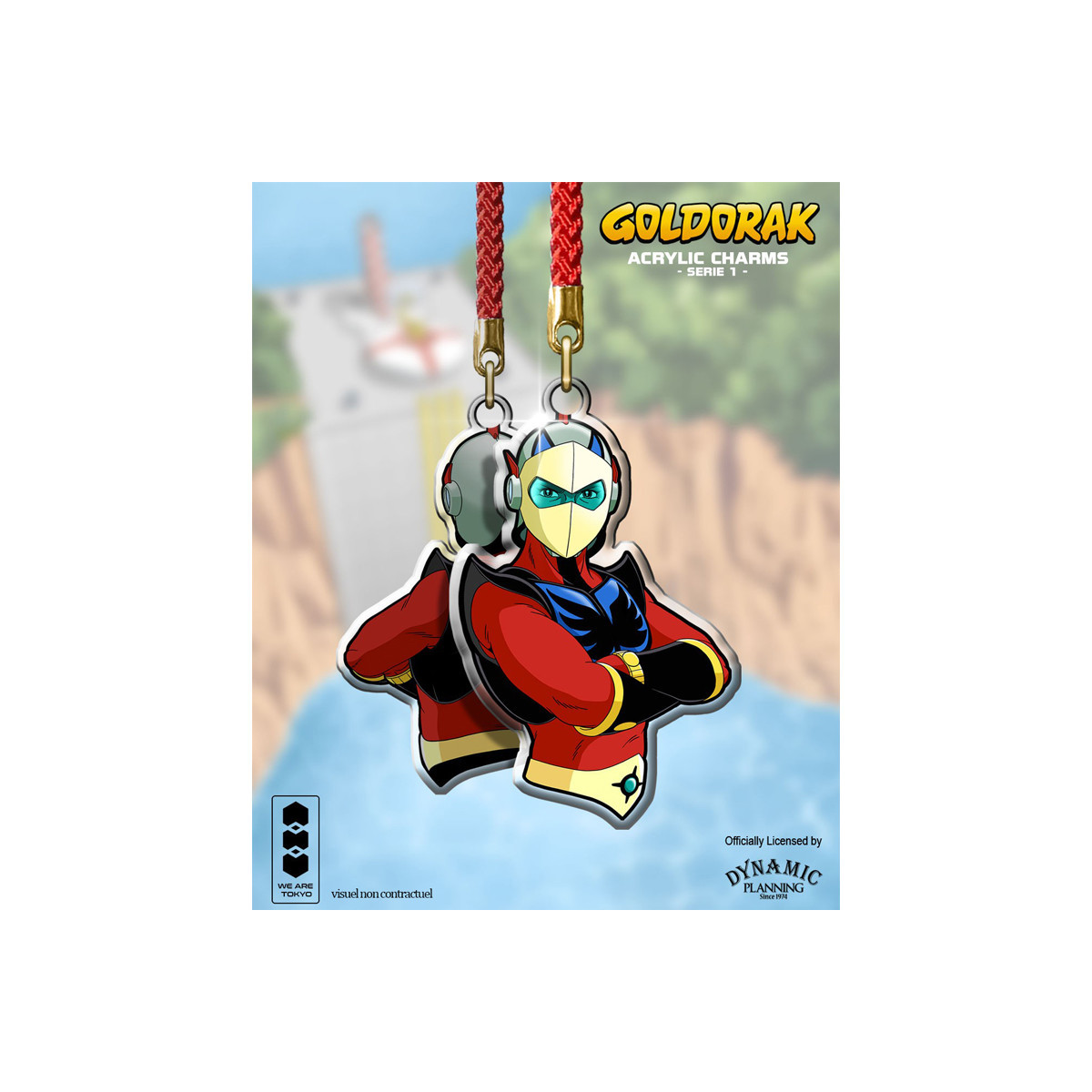 We Are Tokyo - Goldrake (Grendizer) Charm in acrilico Serie 1 Buste Actarus