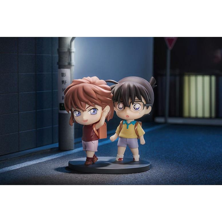 GoodSmile - Qset Conan Edogawa & Ai Haibara - Confezione da 2 figure Detective Conan