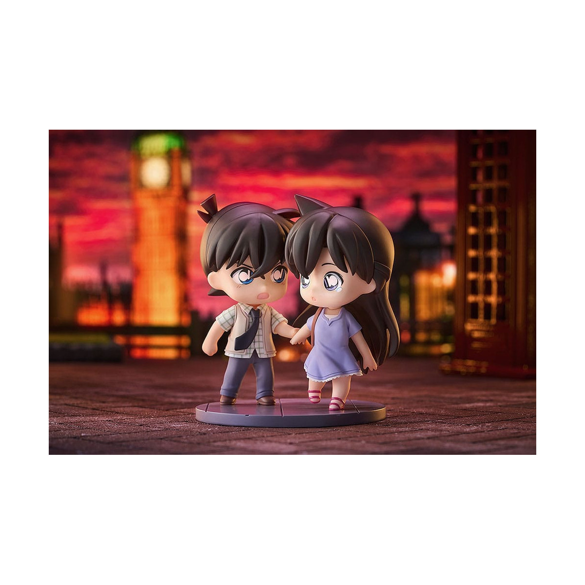 GoodSmile - Qset Shinichi Kudo & Ran Mori - Confezione da 2 figure Detective Conan