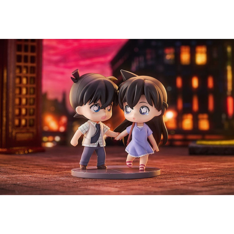 GoodSmile - Qset Shinichi Kudo & Ran Mori - Confezione da 2 figure Detective Conan