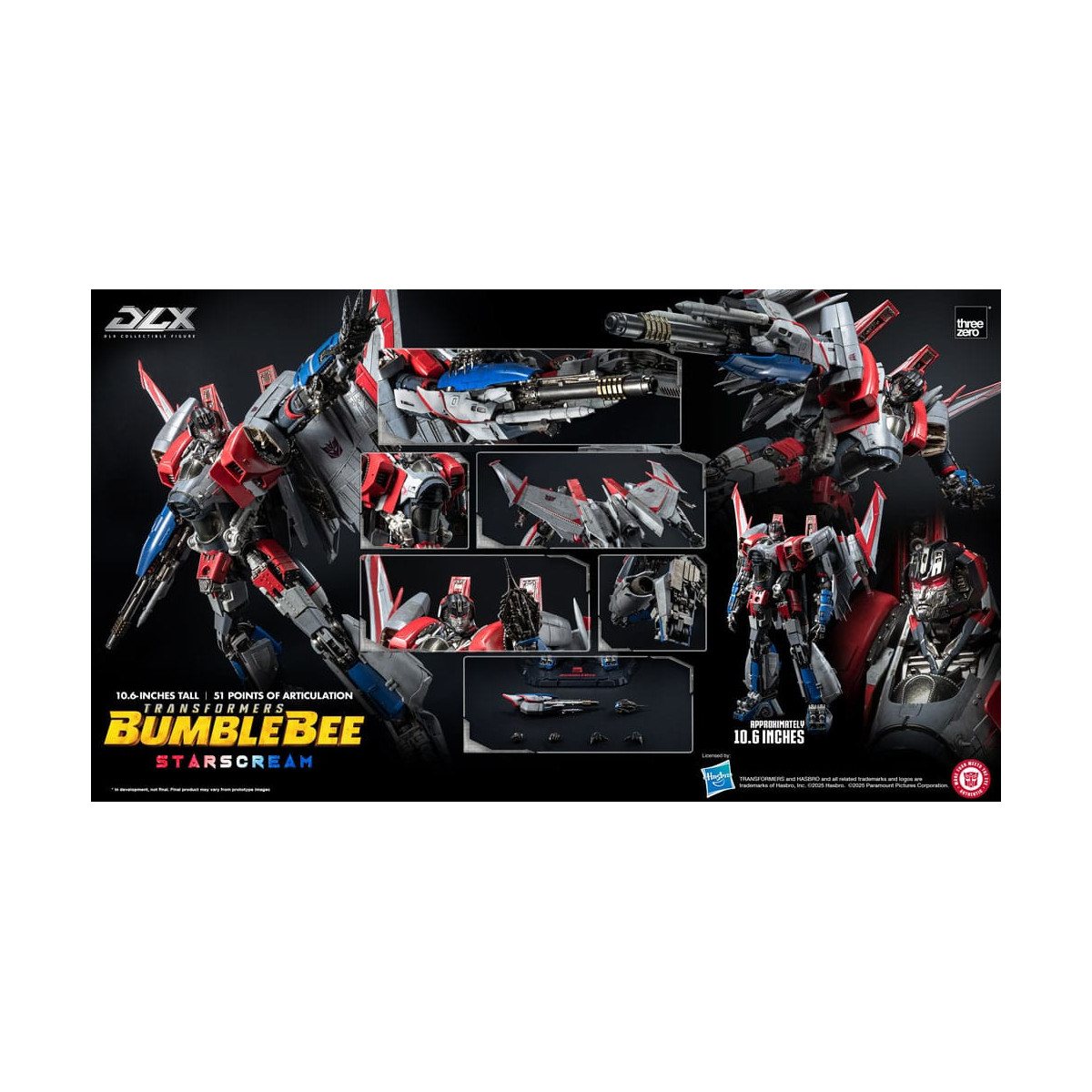 Tre Zero Transformers - DLX STARSCREAM 1/6 - Transformers: Bumblebee