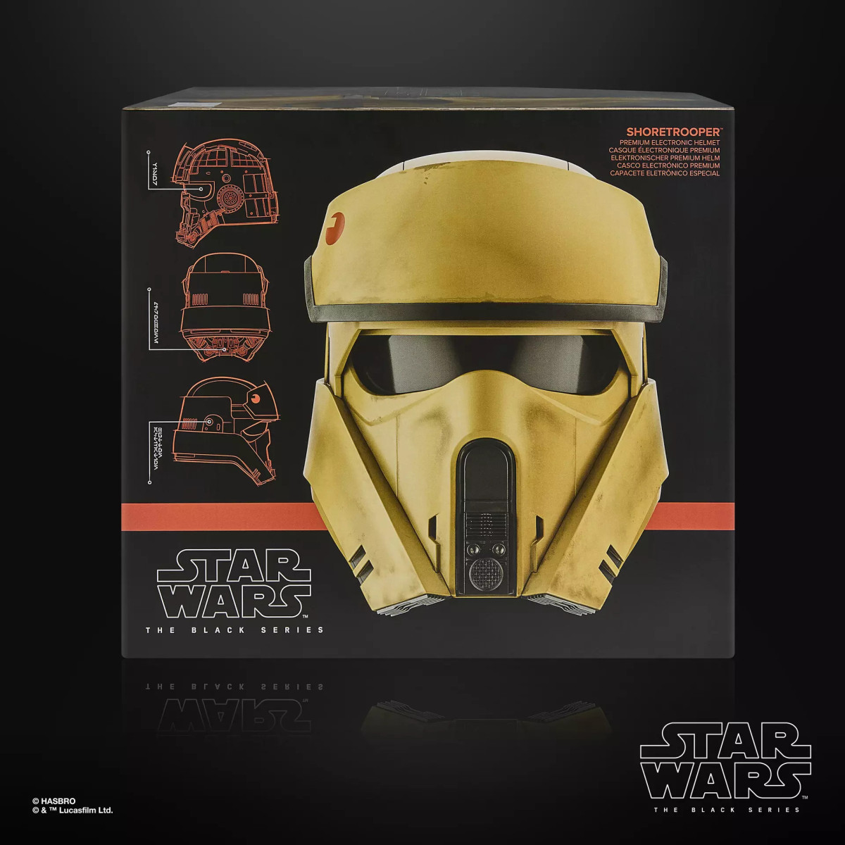 Hasbro Star Wars The Black Series - Elmetto elettronico Shoretrooper - Andor