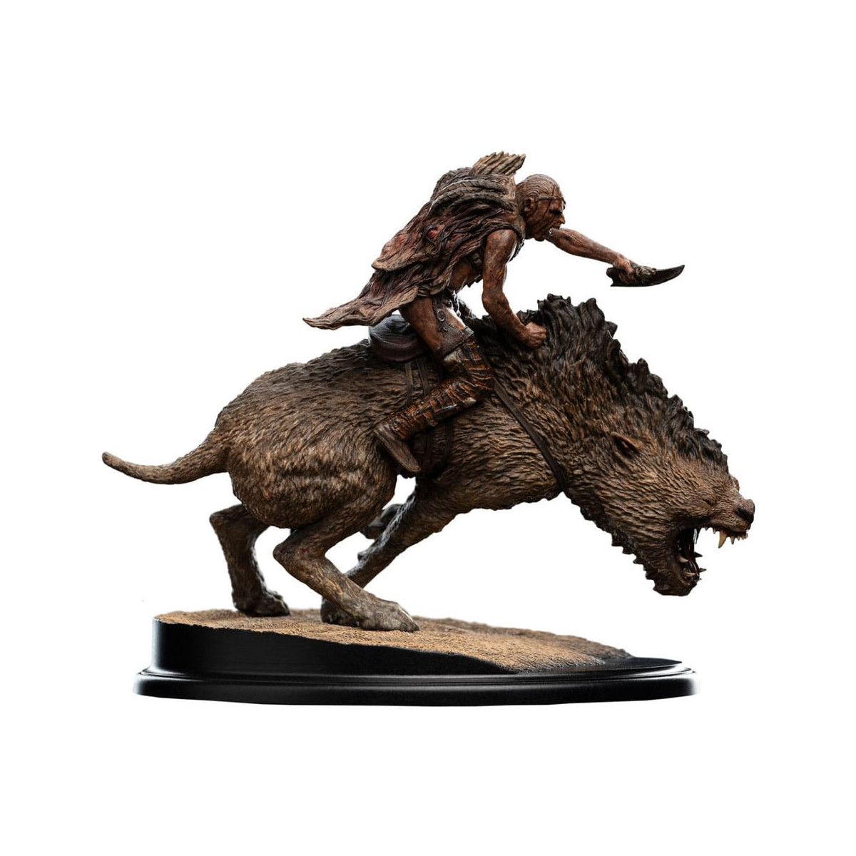 Weta - Statua in miniatura di Sharkû su Warg 1/10 - Il Signore degli Anelli - LOTR