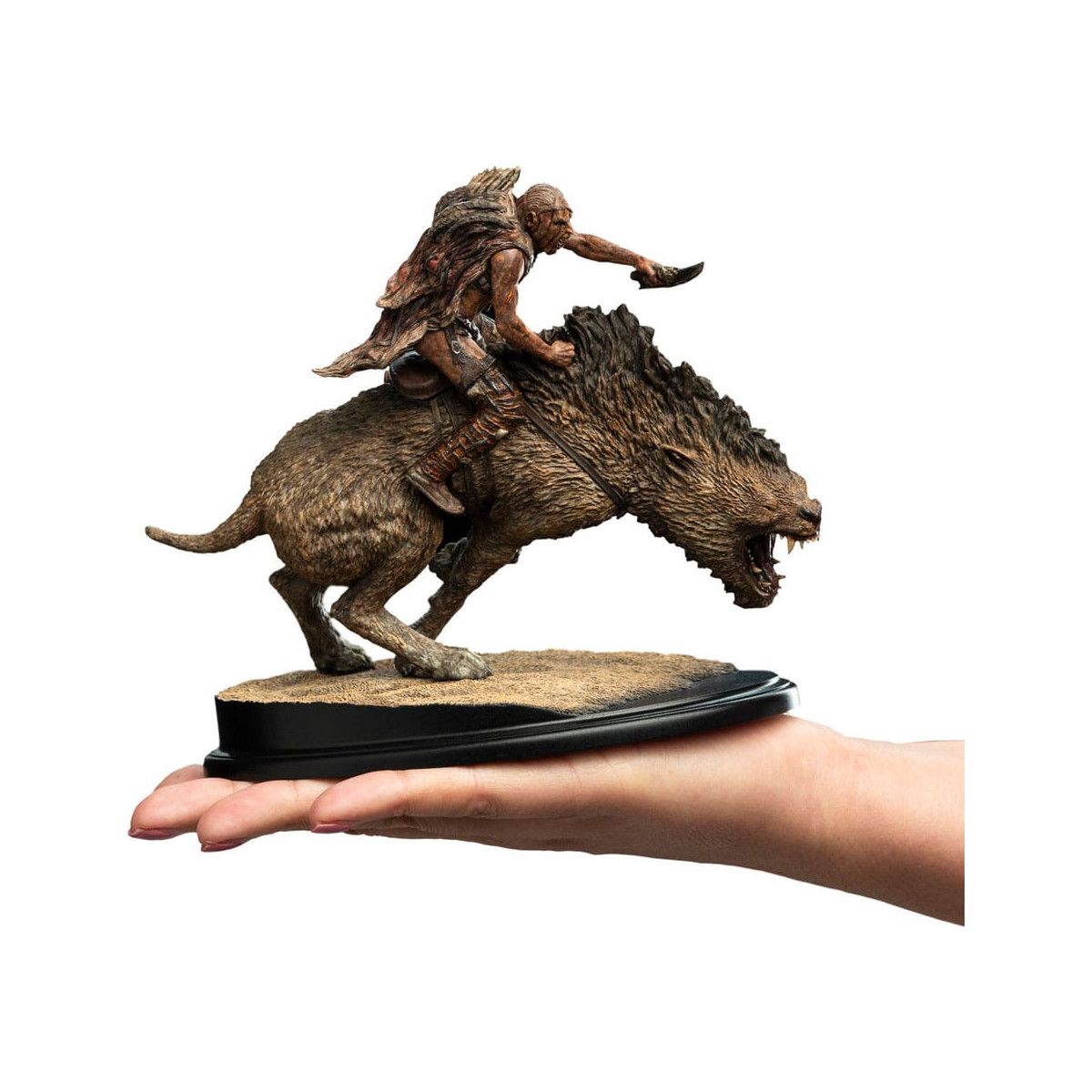 Weta - Statua in miniatura di Sharkû su Warg 1/10 - Il Signore degli Anelli - LOTR