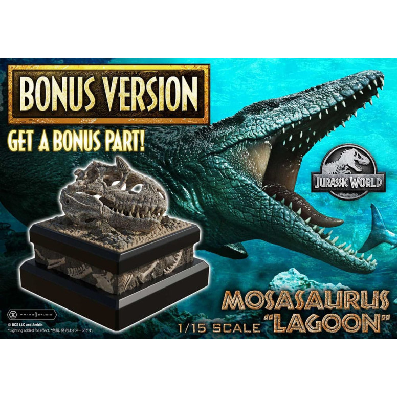Prime 1 Studio - Jurassic World - Mosasaurus "Lagoon" Versione bonus Legacy Museum Collection 1/15