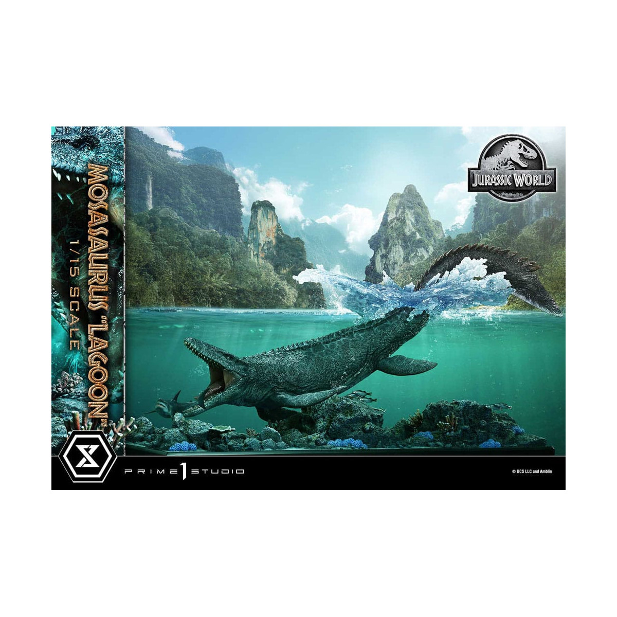 Prime 1 Studio - Jurassic World - Mosasaurus "Lagoon" Versione bonus Legacy Museum Collection 1/15