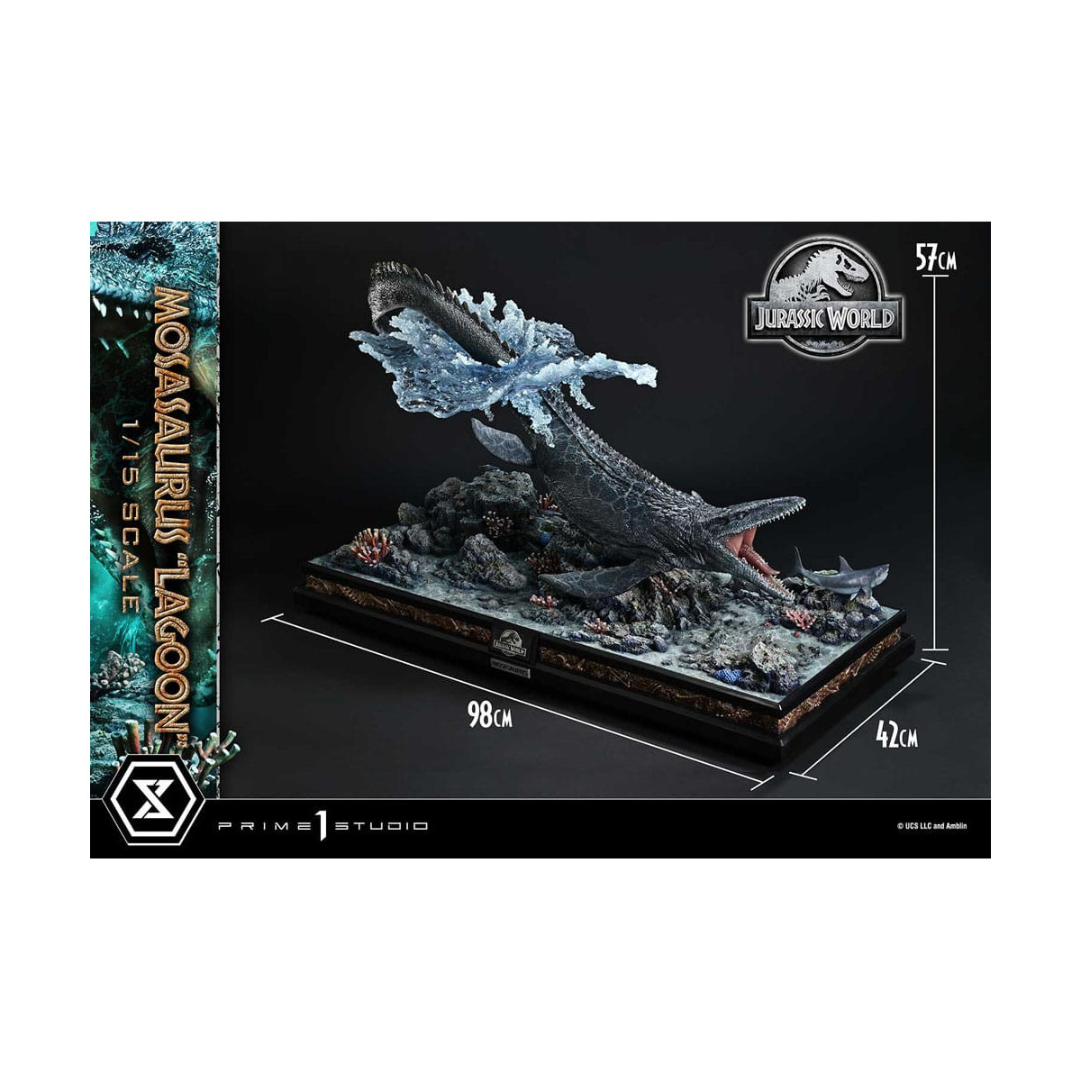 Prime 1 Studio - Jurassic World - Mosasaurus "Lagoon" Versione bonus Legacy Museum Collection 1/15