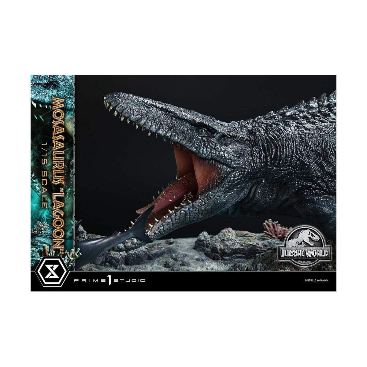 Prime 1 Studio - Jurassic World - Mosasaurus "Lagoon" Collezione Museo dell'eredità 1/15
