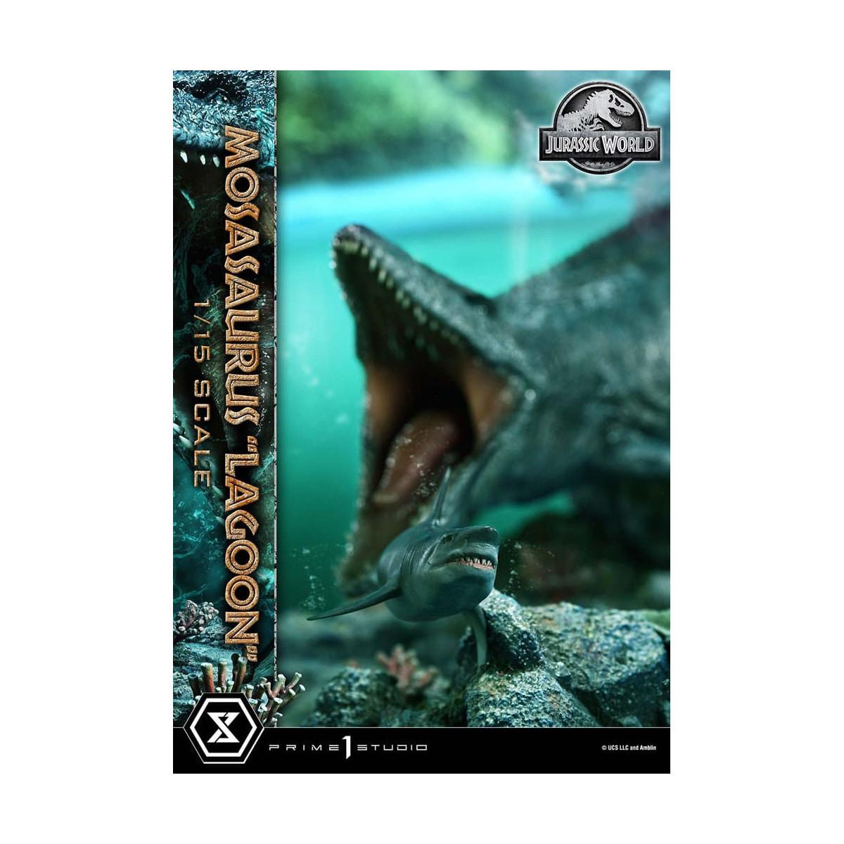 Prime 1 Studio - Jurassic World - Mosasaurus "Lagoon" Collezione Museo dell'eredità 1/15