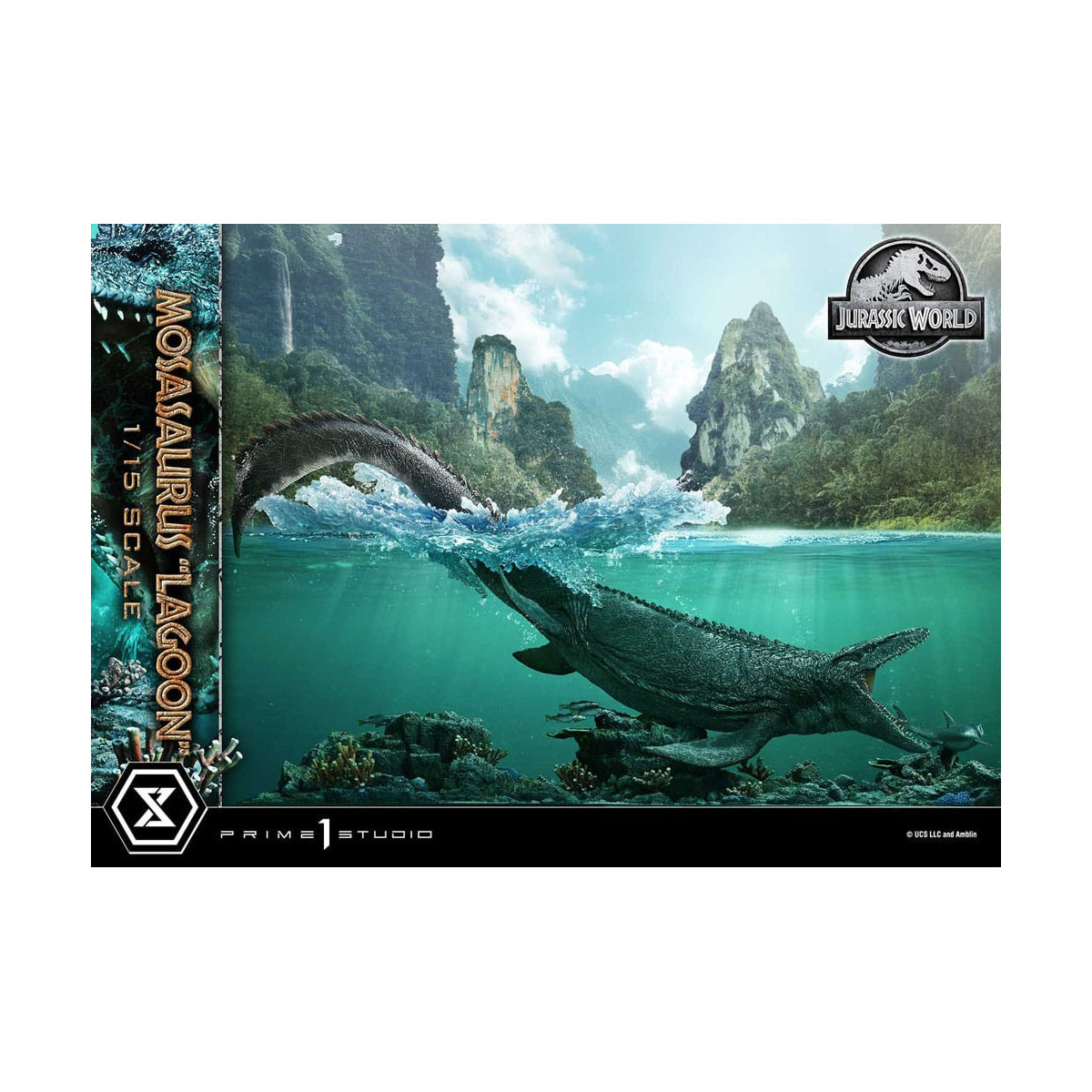 Prime 1 Studio - Jurassic World - Mosasaurus "Lagoon" Collezione Museo dell'eredità 1/15
