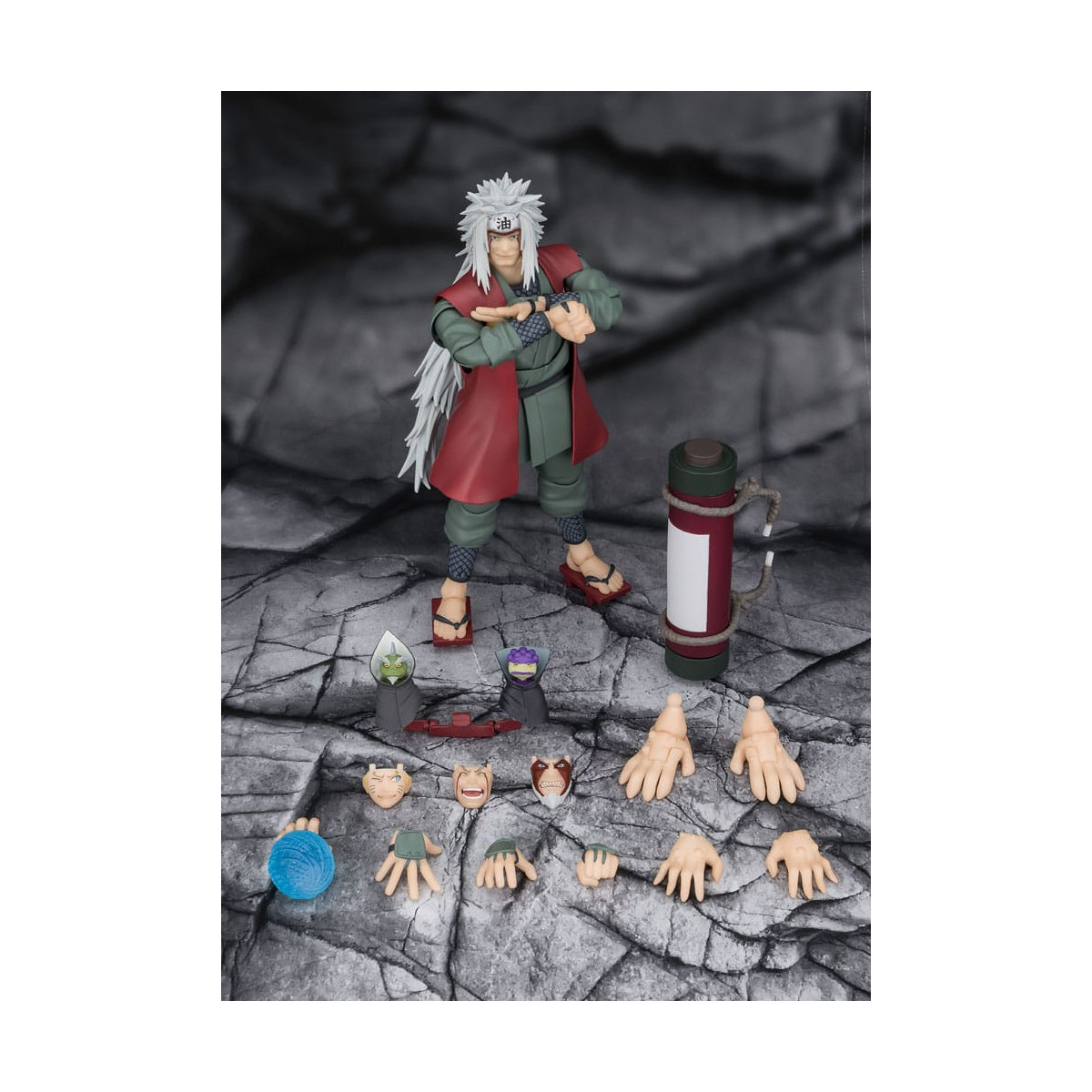 Bandai Tamashii - Maestro Saggio Eroico della Foglia Nascosta Jiraiya (Set Modalità Saggio) - SH Figuarts SHF