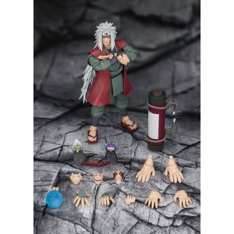 Bandai Tamashii - Maestro Saggio Eroico della Foglia Nascosta Jiraiya (Set Modalità Saggio) - SH Figuarts SHF