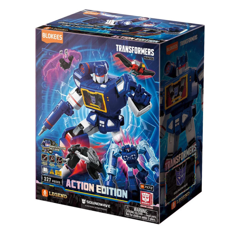 Blokees Transformers - Action Edition 03 Sound Wave Light Up