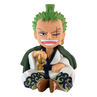 Plastoy - Salvadanaio Zorojuro - One Piece Figurina