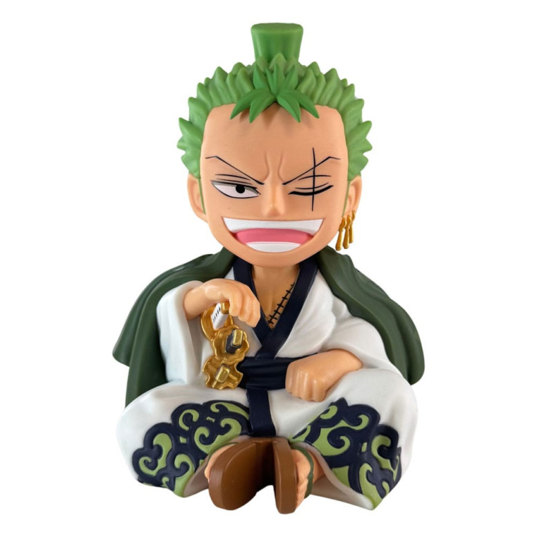 Plastoy - Salvadanaio Zorojuro - One Piece Figurina