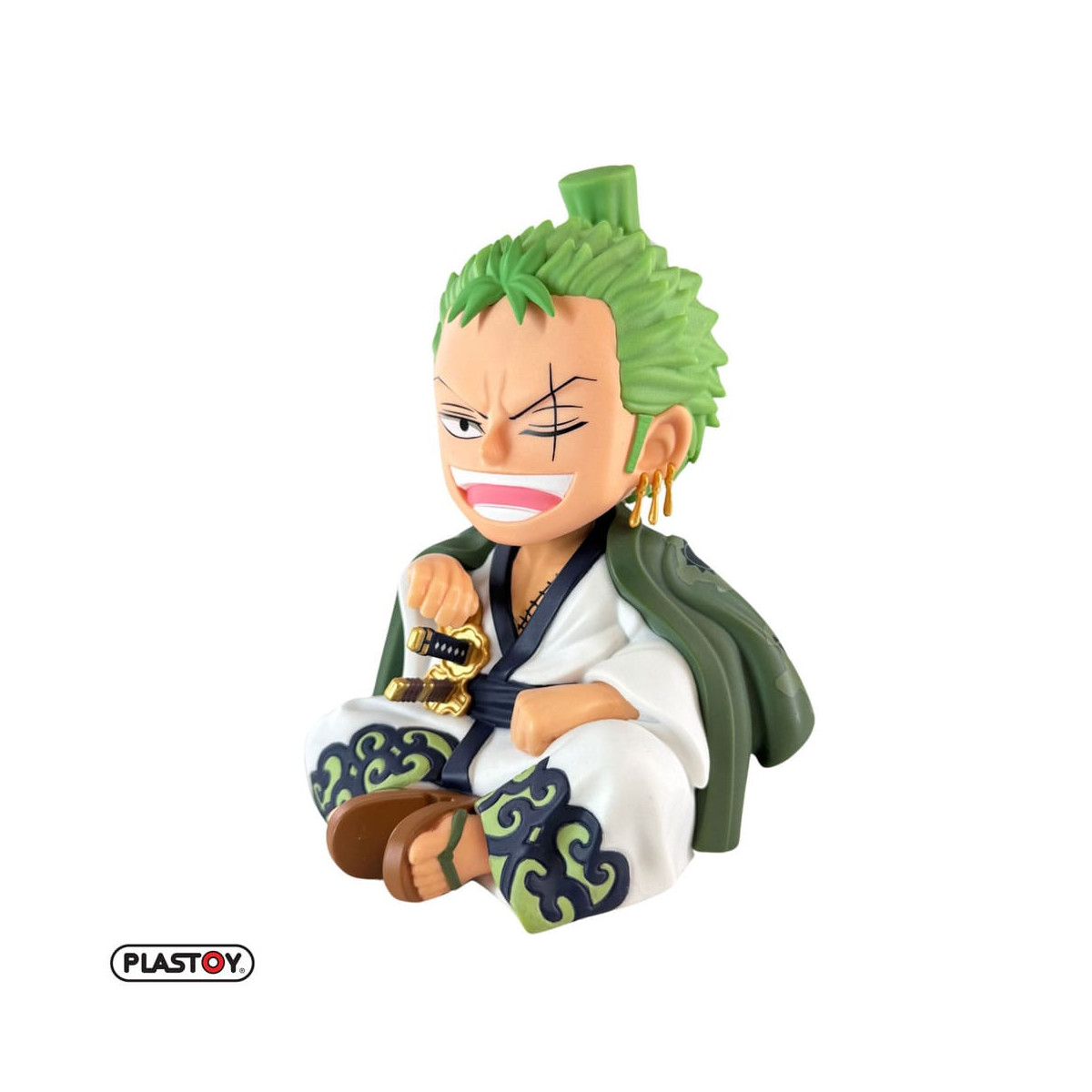 Plastoy - Salvadanaio Zorojuro - One Piece Figurina