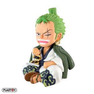 Plastoy - Salvadanaio Zorojuro - One Piece Figurina